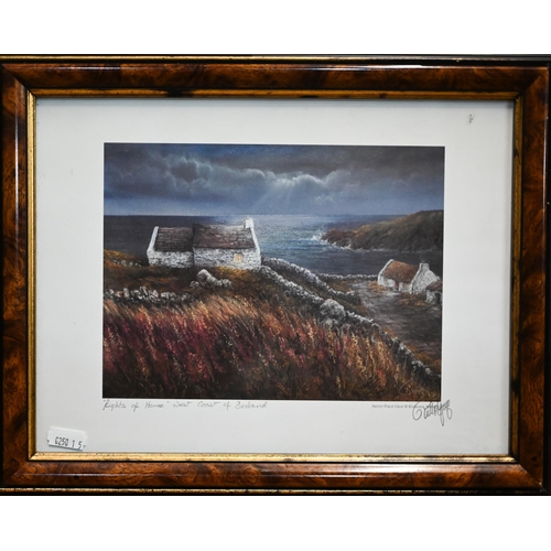 366 - Philip Gray - Five pencil signed prints of views of Ireland, 18 x 23 cm the largest (5)