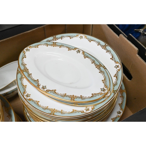 37 - # A Royal Worcester 'Devonshire' dinner service, 53 pieces (box)