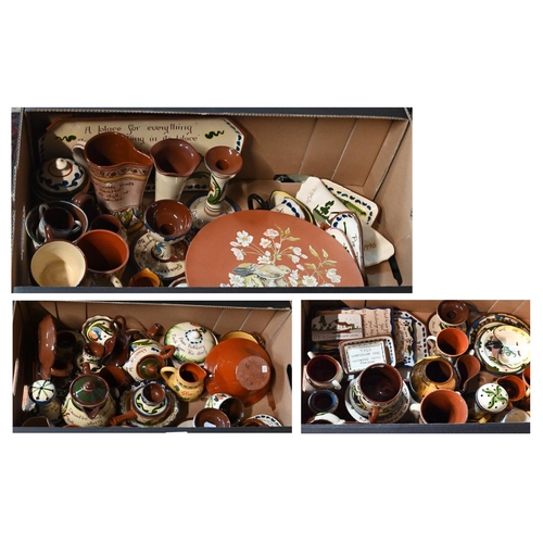 45 - A large collection of Devon ware, approx. 120 items (2 boxes)