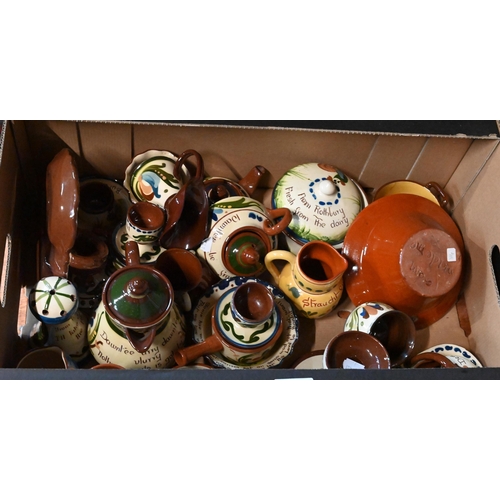 45 - A large collection of Devon ware, approx. 120 items (2 boxes)