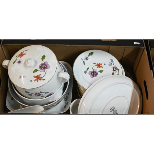 52 - An extensive Royal Worcester 'Astley' dinner/tea service (3 boxes)