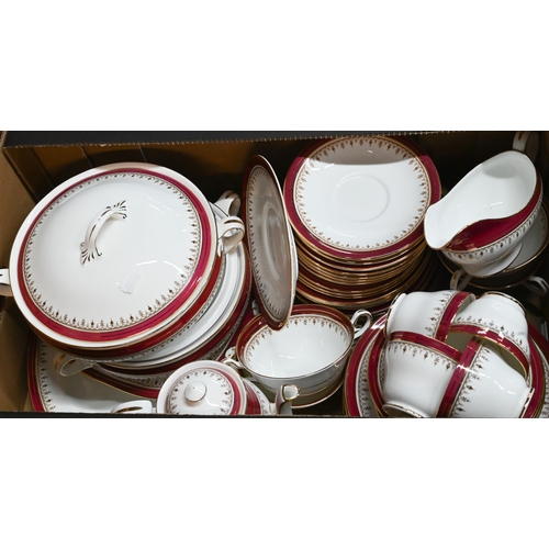 54 - An extensive Aynsley 'Durham' dinner/tea/coffee service (2 boxes)