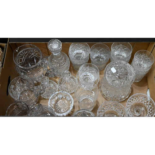 57 - # A large quantity of good quality cut drinking glasses, bowls, comports, jugs, etc - includes Water... 