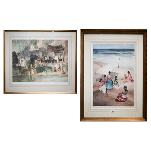 369 - Two Russsell Flint prints - 'Gitanas at La Galeria', pencil signed, 71 x 53 cm and 'Spanish Girls Ba... 