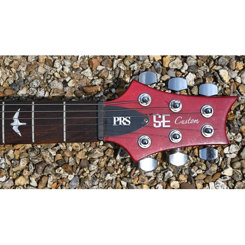 396 - A PRS SE (Student Edition) Custom sunburst electric guitar, 98 cm o/a, c/w PRS padded gig bag