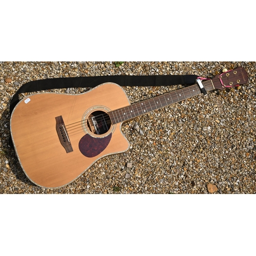 397 - A Freshman Apollo Collection electro-acoustic guitar, model 2DC, serial no. AAAF14574 C/W CNB padded... 