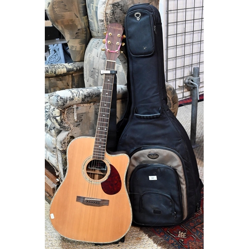 397 - A Freshman Apollo Collection electro-acoustic guitar, model 2DC, serial no. AAAF14574 C/W CNB padded... 