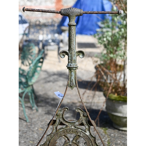 25 - # An antique cast iron garden roller