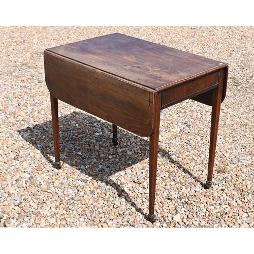 495 - # A 19th century mahogany Pembroke table with end drawers (a/f)