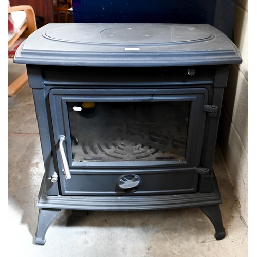 50 - Saltfire Dorchester - A grey cast iron stove/wood burner, multifuel, model JA064 (2015), heat output... 