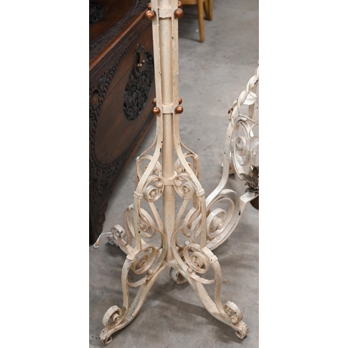 505 - # Two Victorian painted wrought iron standard lamps (2)