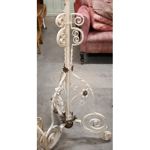 505 - # Two Victorian painted wrought iron standard lamps (2)