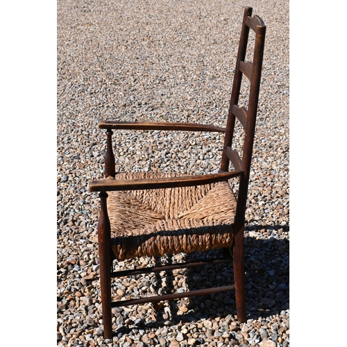 554 - A pair of Victorian aesthetic period walnut and ebonised parcel gilt framed side chairs to/w a count... 