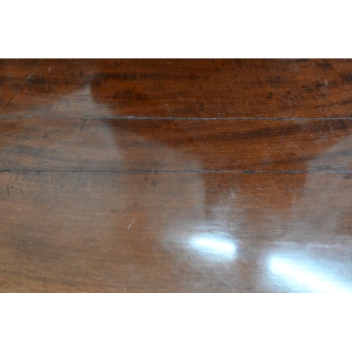 76 - Victorian mahogany demi-lune table