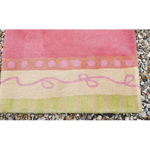 118 - A modern Indian made 'all spice' multi-coloured wool runner, 244 x 65 cm