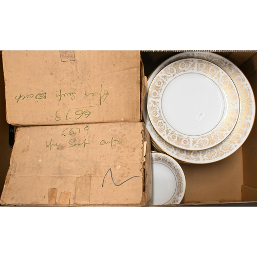 429 - # An extensive Noritake 'Raphael' dinner/coffee service with gilt decoration (little used) (3 boxes)