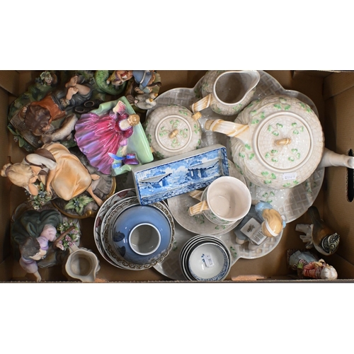 432 - A quantity of mixed ceramics including two Royal Doulton figures 'Sweet and Twenty' HN1589 and 'Alic... 