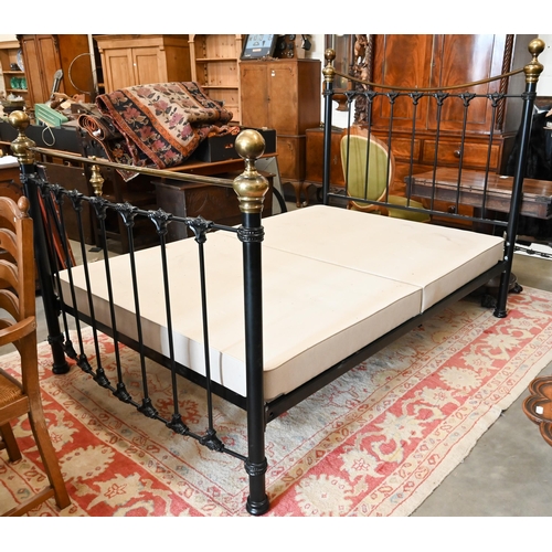 49 - And So To Bed, a traditional Victorian style brass and cast iron 4'6