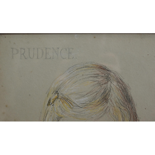 527 - William Henry Margetson (1861-1940) - 'Prudence', pencil and pastel, signed lower right and dated 19... 