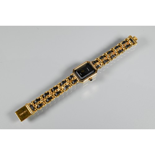 179 - A lady's Chanel premiere bracelet wristwatch, 20 mm case, model H0001-M / GC04575, o/all wrist size ... 
