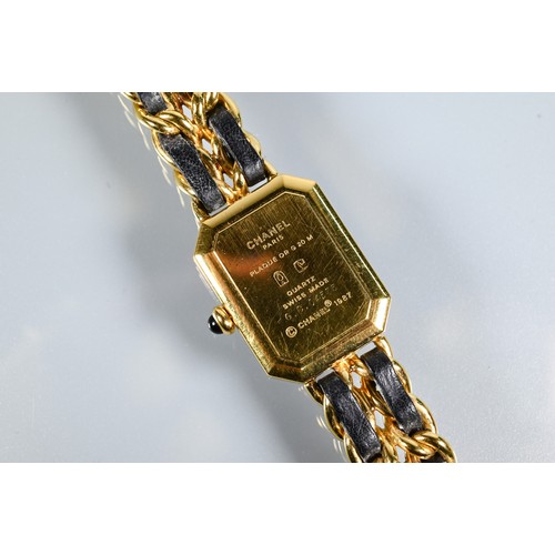 179 - A lady's Chanel premiere bracelet wristwatch, 20 mm case, model H0001-M / GC04575, o/all wrist size ... 