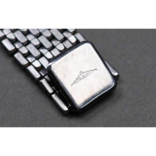 188 - A gents Longines stainless steel and gilt metal cased wristwatch, the quartz movement white dial wit... 