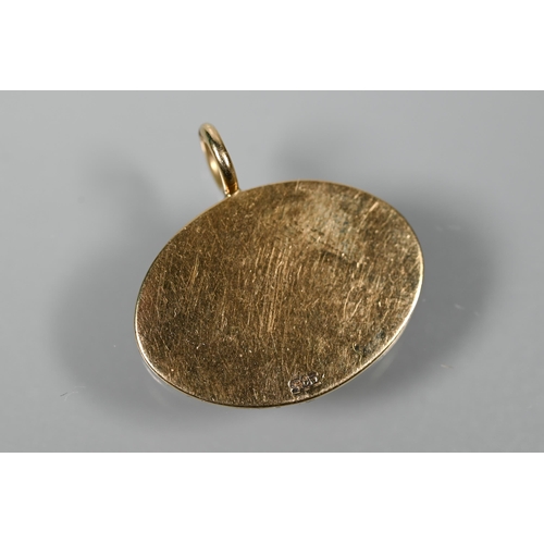 231 - Four various 9ct yellow metal pendants - two for Libra, one for Aquarius and one archery, approx 16.... 