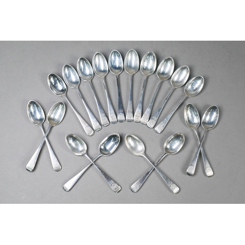 36 - AMENDMENT A matched set of eighteen silver golf club trophy spoons engraved with shields and 'B.G.C.... 