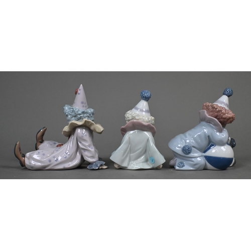 444 - Eight Lladro boxed clowns 5277, 5278, 5279, 5811, 5812, 5813, 5901 and 7686 (8)