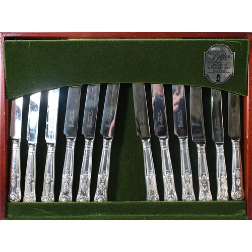 5 - A matched set of Kings pattern EPNS flatware and cutlery, George Butler/Arthur Price (in canteen &am... 