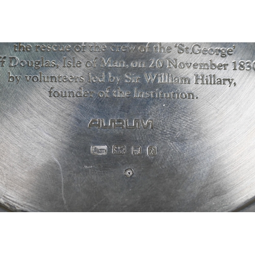 57 - An Aurum commemorative silver dish for the RNLI (lifeboats) 150th Anniversary, London 1974, 10oz, 20... 