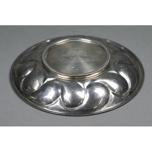 57 - An Aurum commemorative silver dish for the RNLI (lifeboats) 150th Anniversary, London 1974, 10oz, 20... 