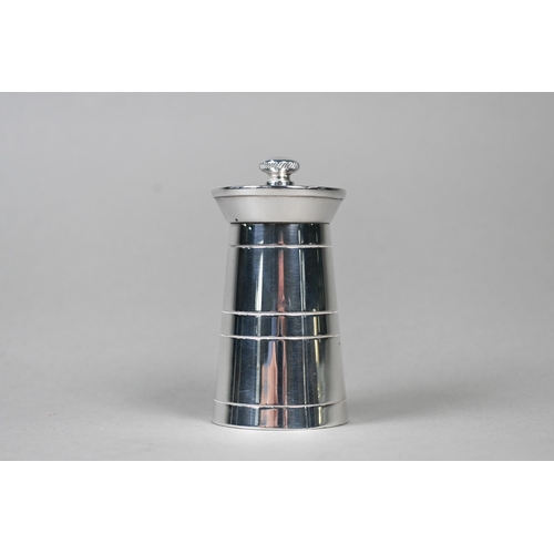 90 - A novelty silver 'milk churn' pepper mill with Peugeot grinder, J B Chatterley & Sons Ltd, Birmi... 