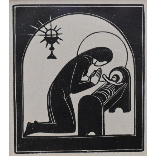 501 - Eric Gill (1882-1940) - Four - 'Adeste Fideles', 1916, wood engraving P72, 5 x 4.4 cm (Illustration ... 