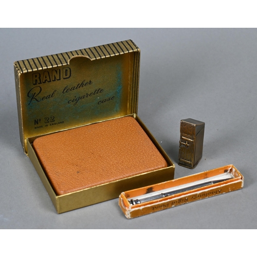 895 - Various vintage combination cigarette cases/lighters including boxed Benlaw example, to/w other ciga... 