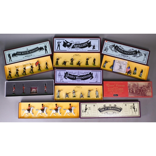 915 - Eight boxed sets of Britains Special Collectors Edition soldiers, 8800 Coldstream Guards, 8801 Essex... 