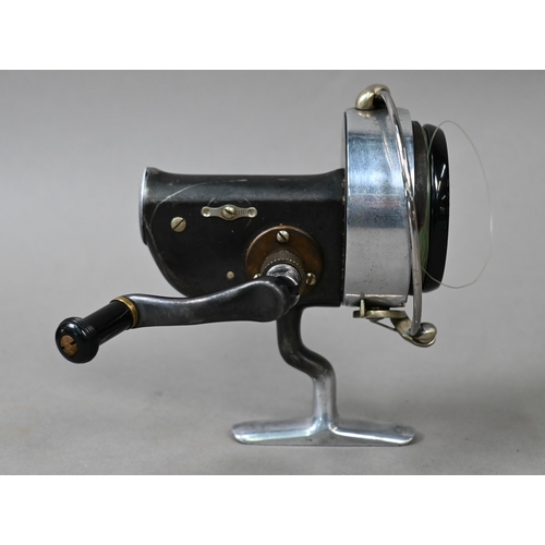 952 - A Hardy Bros Hardex 'Duplicated MkII' fishing reel, to/w a brass-weighted 'priest'