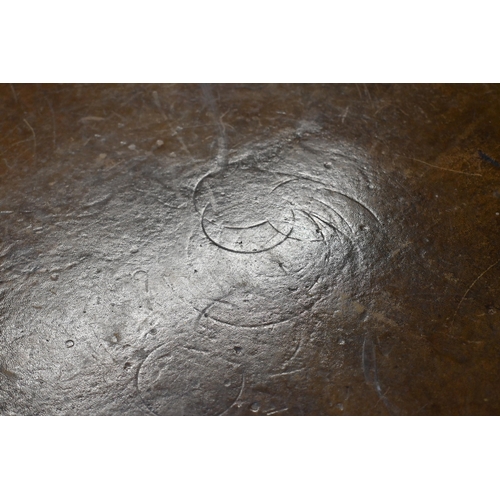 675 - A Victorian mahogany library drum table, the gilt tooled tan leather inset revolving top with four a... 