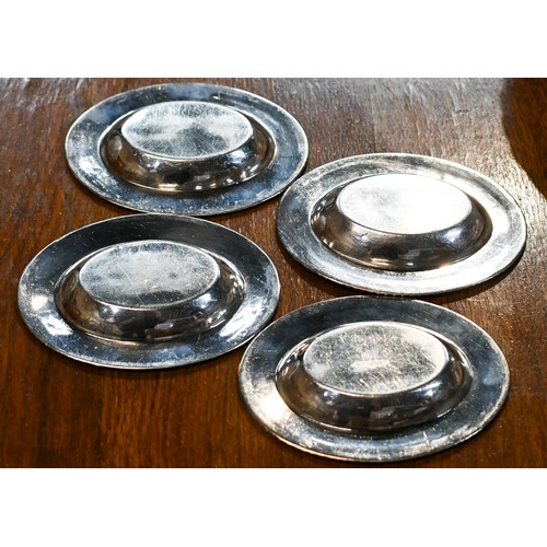 10 - Three Old Sheffield Plate baskets, a bread dish, four snuffers trays, a card salver and six small ov... 