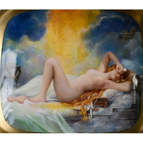 155A - A fine Continental silver and enamelled cigarette case with concealed erotic scene, early 20th centu... 