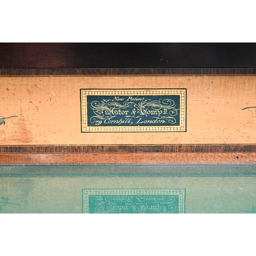 86 - A mahogany sideboard, converted from a square piano, on turned and reeded supports, 172 cm wide