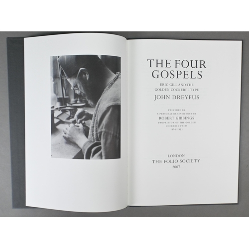 476 - Folio Society: Gill, Eric (ill.), The Four Gospels of the Lord Jesus Christ, facsimile of the 1931 G... 