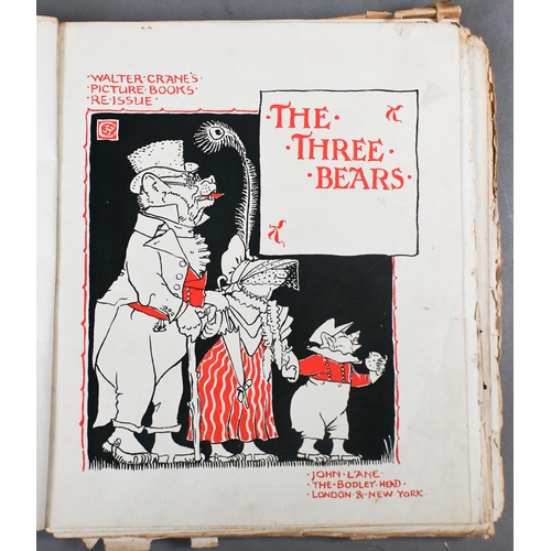 479 - # Walter Crane's Picture Books - re-issues bound in three vols, red cloth 4toSome loose pages and lo... 