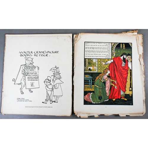 479 - # Walter Crane's Picture Books - re-issues bound in three vols, red cloth 4toSome loose pages and lo... 