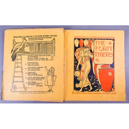 479 - # Walter Crane's Picture Books - re-issues bound in three vols, red cloth 4toSome loose pages and lo... 