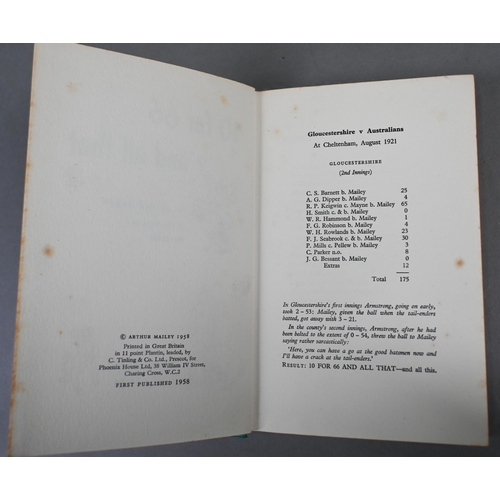 480 - # Cricket: a selection of volumes including Thomkinson, Sir Geoffrey, Memorable Cricket Matches, ltd... 