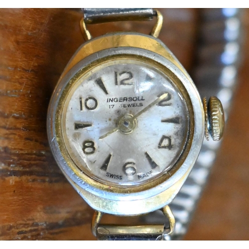 459 - A selection of lady's wristwatches including Bulova, Ingersoll, Sekonda, Tissot etc., all a/f (12) a... 