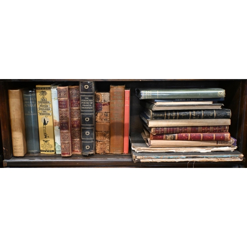 482 - A large selection of 18th century and later books including literature, poetry (including 1880 editi... 