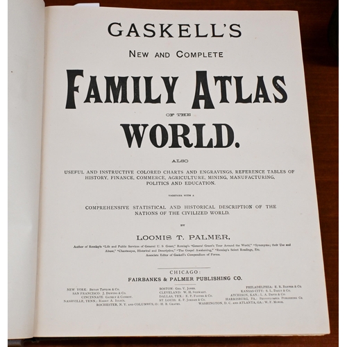 513 - Two books - Knight's Animated Nature (rebound) and Gaskell's Atlas 1888 (2)