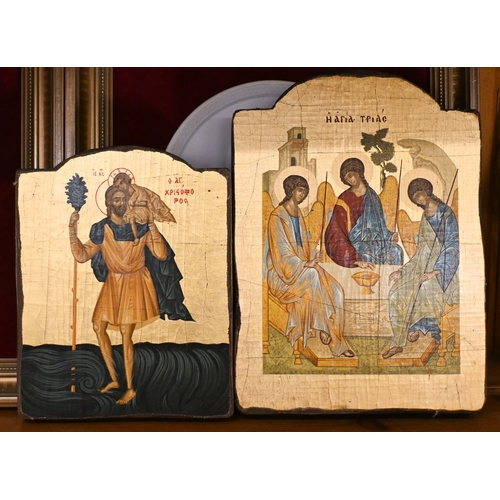 517 - Four various modern Coptic icons